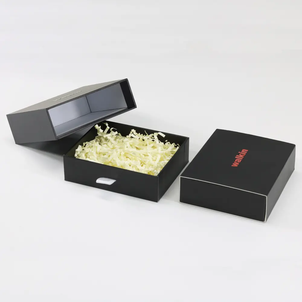 compact black drawer box for wallets and small accessories
