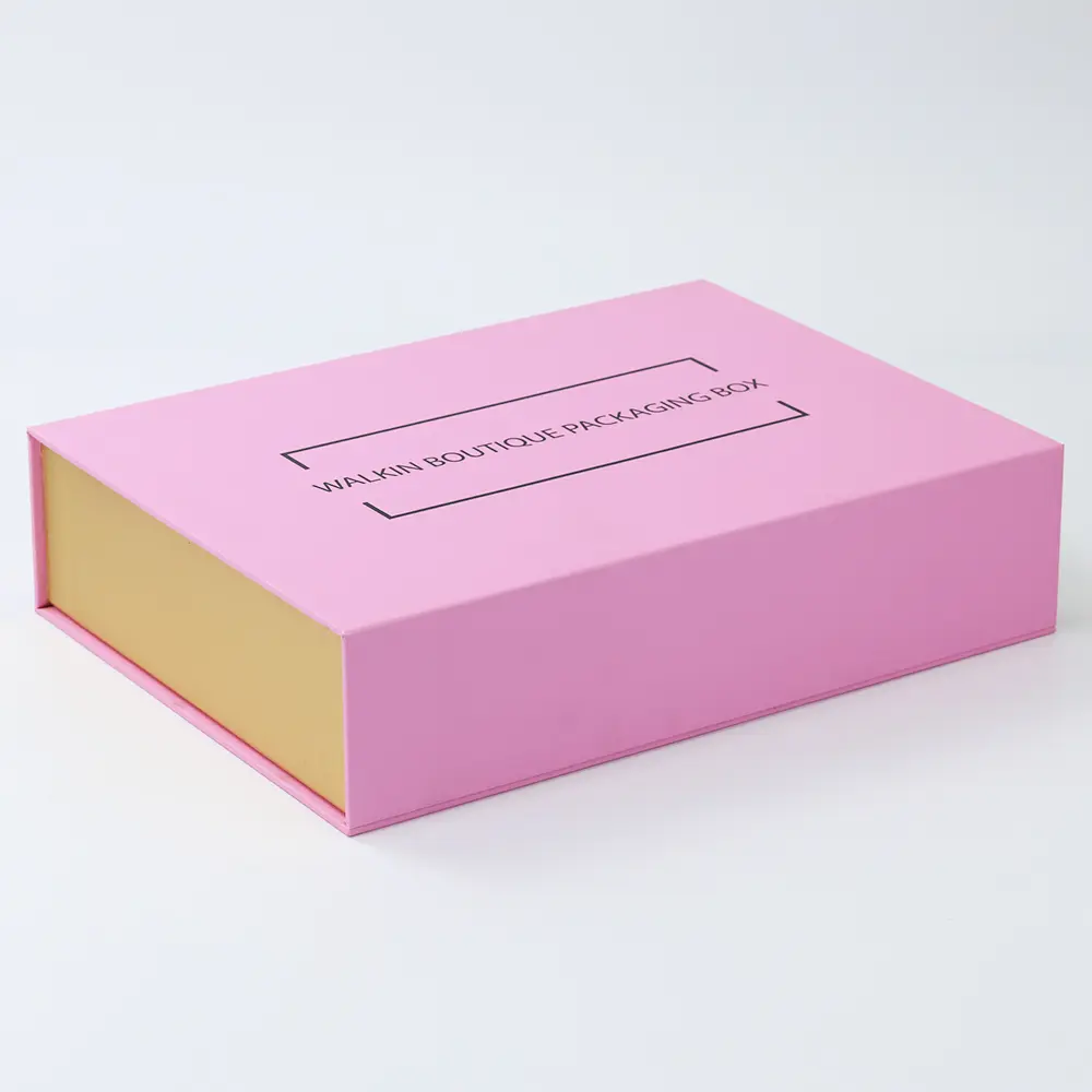 Luxury Blue Gift Paper Box With Satin Inside For Glam Bar