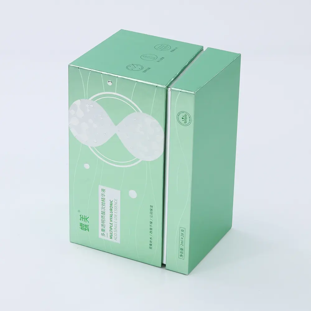 UV SPOT Top lid and base bottom cardboard rigid paper box for cosmetic