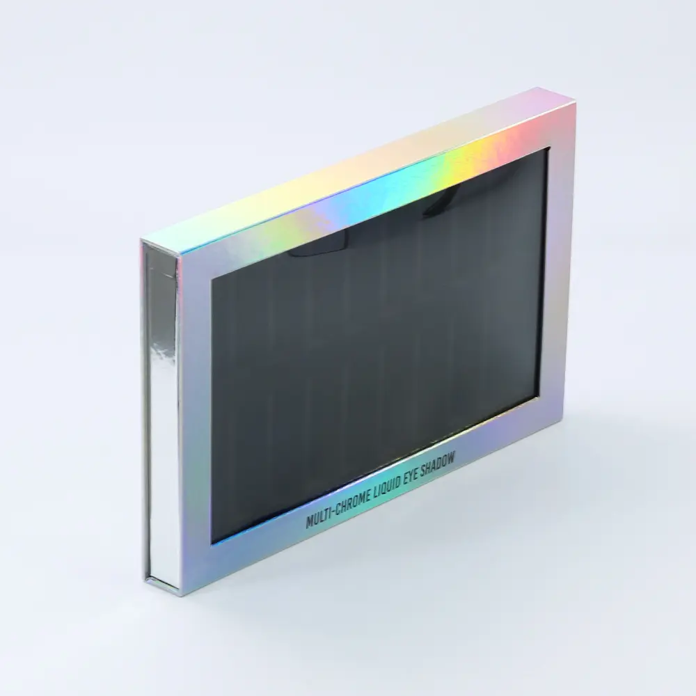 Holographic EyeLash Packaging Gift Box With Clear Window