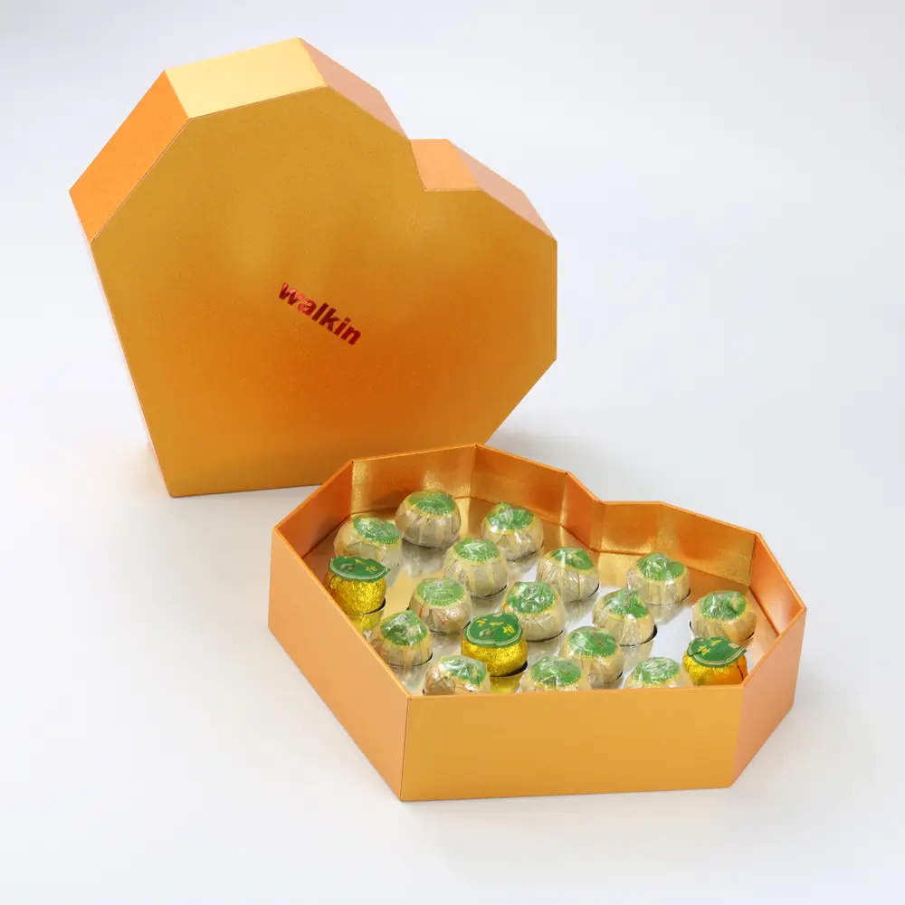 customized hexagon paper box with cutting paper tray