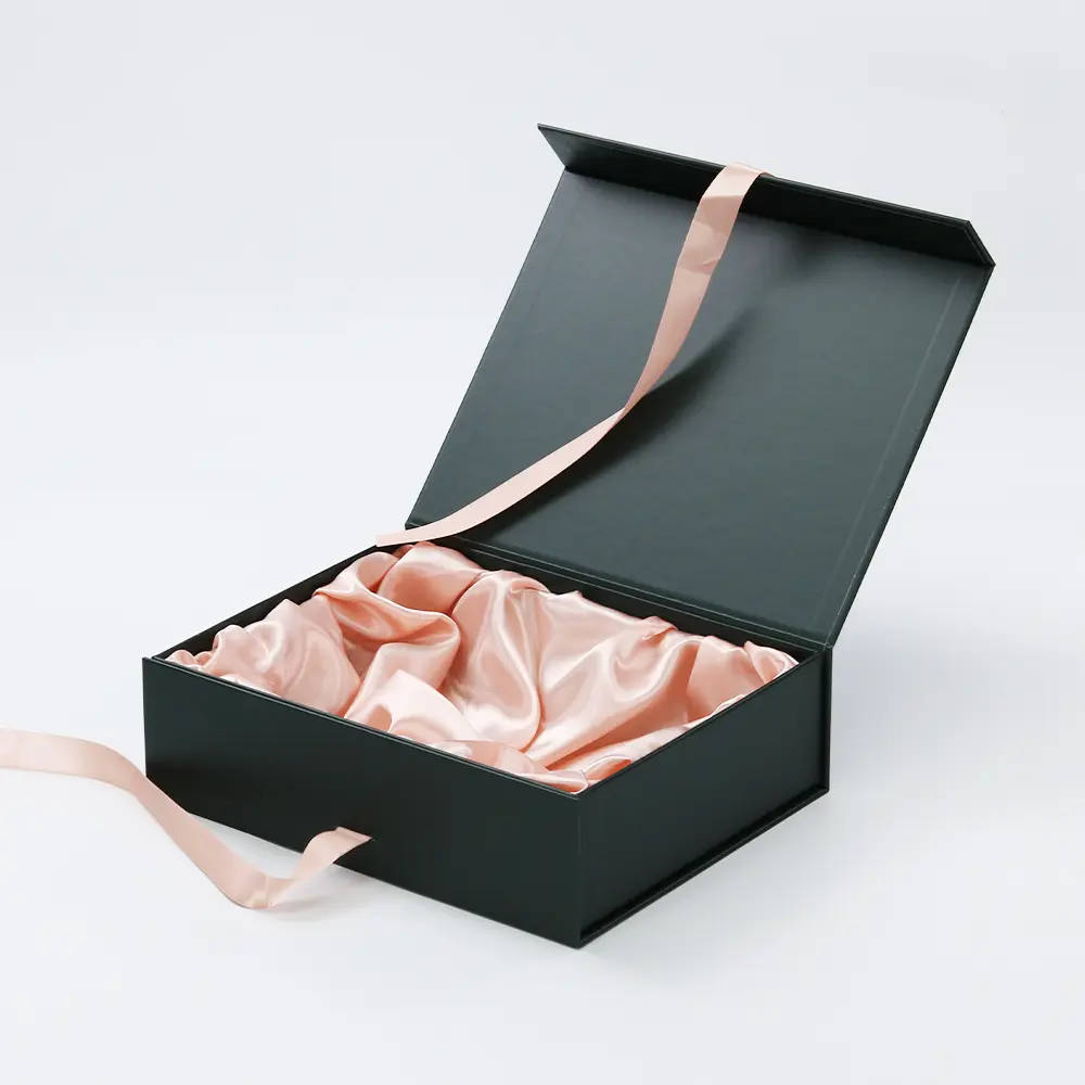 Custom Green Rigid Gift Paper Box For Cosmetic Set Packaging