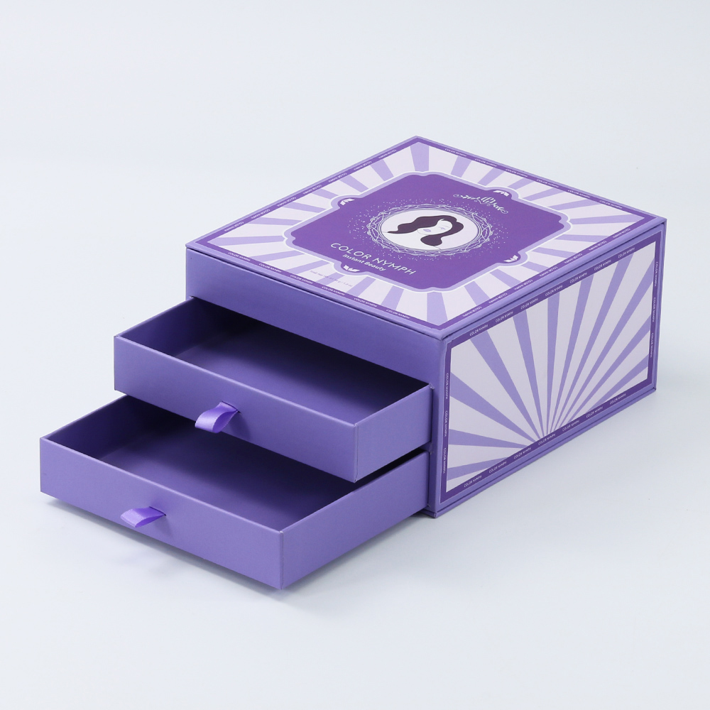 Rigid Cardboard Gift Paper Box With Card Insert Packaging