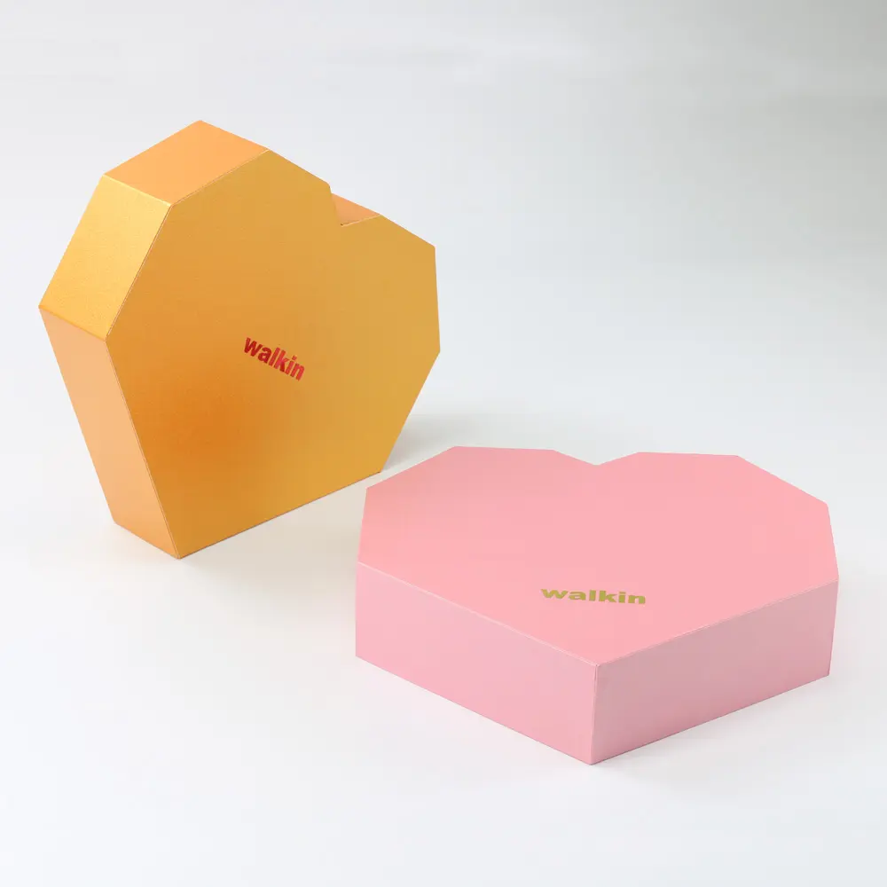 customized hexagon paper box with crinkle paper