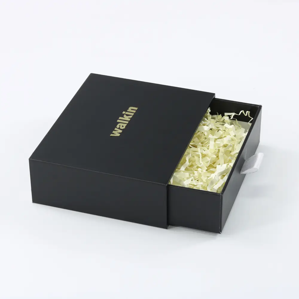 compact black drawer box for wallets and small accessories