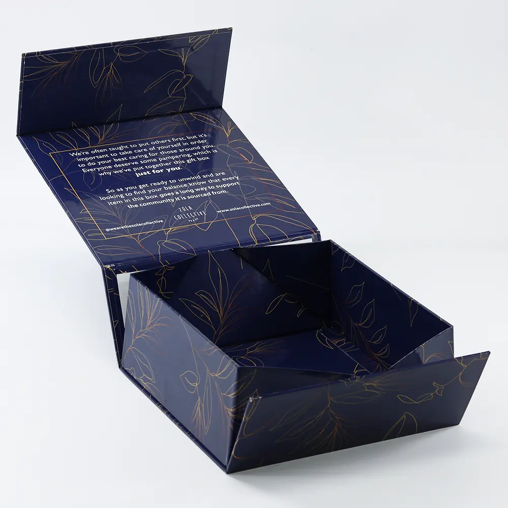 Foldable Custom Rigid Glossy Packaging Gift Paper Box