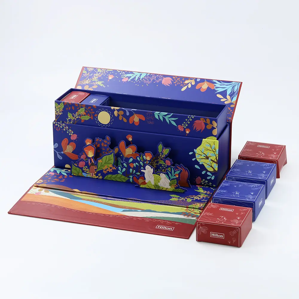 Luxury Double-Door Magnetic Mooncake Box