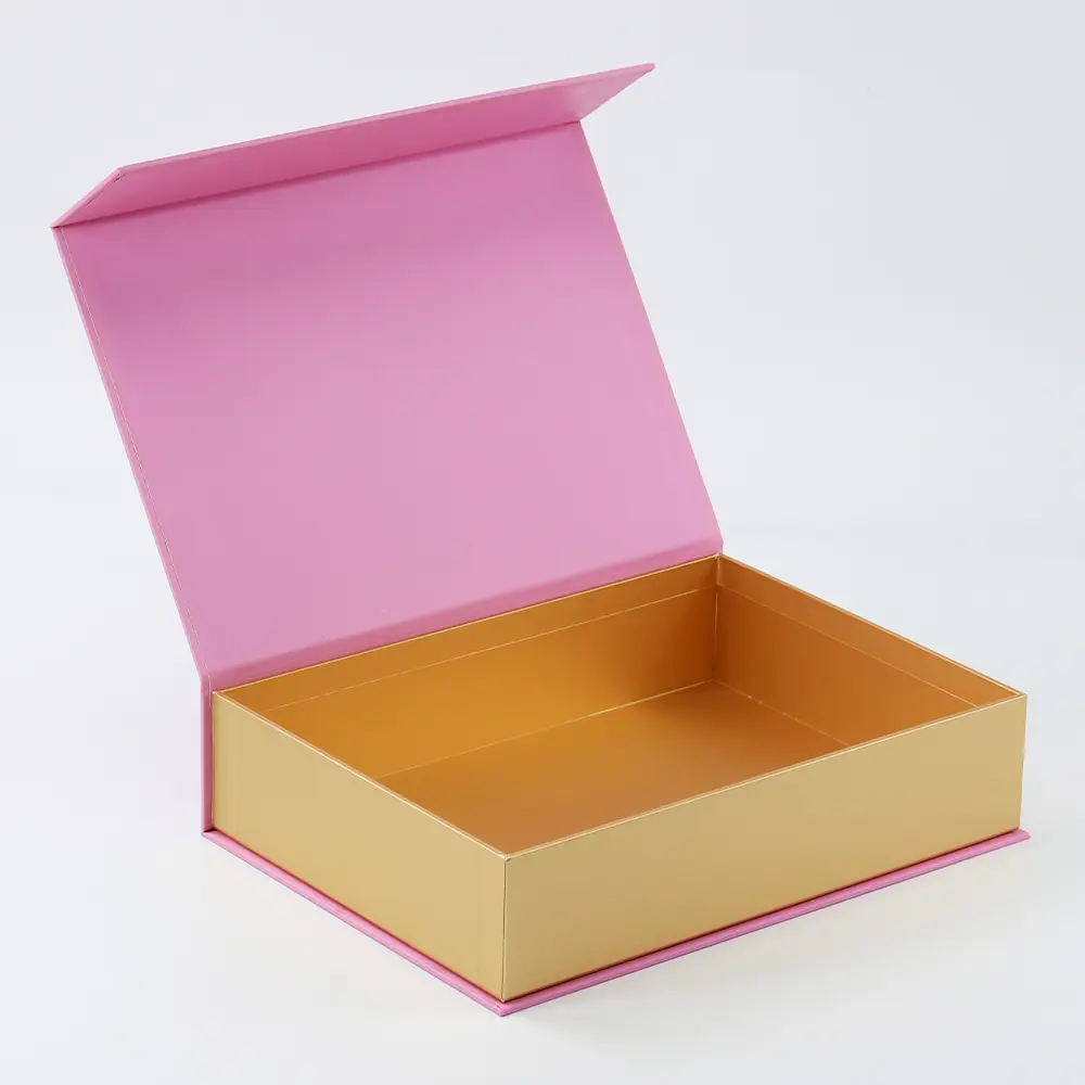 Luxury Blue Gift Paper Box With Satin Inside For Glam Bar