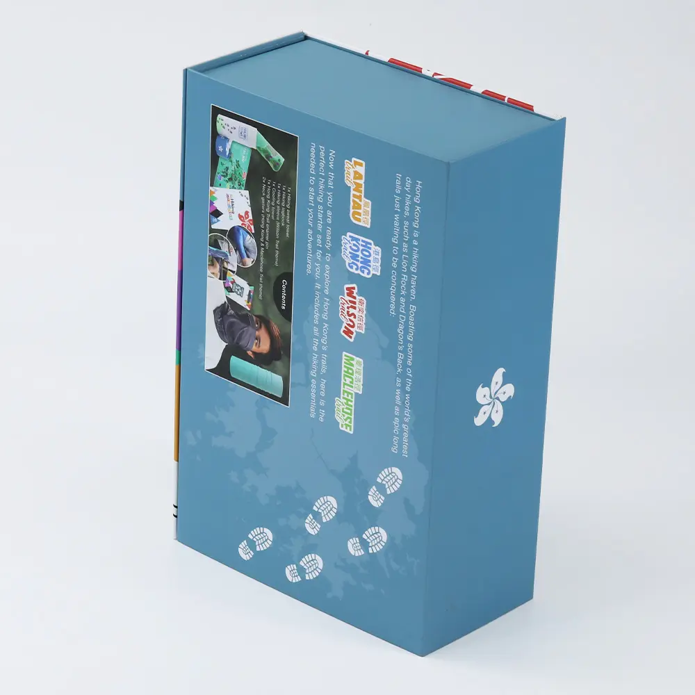 Folding Rigid Paper Box For Custom Hiking Gifts Set Packaging