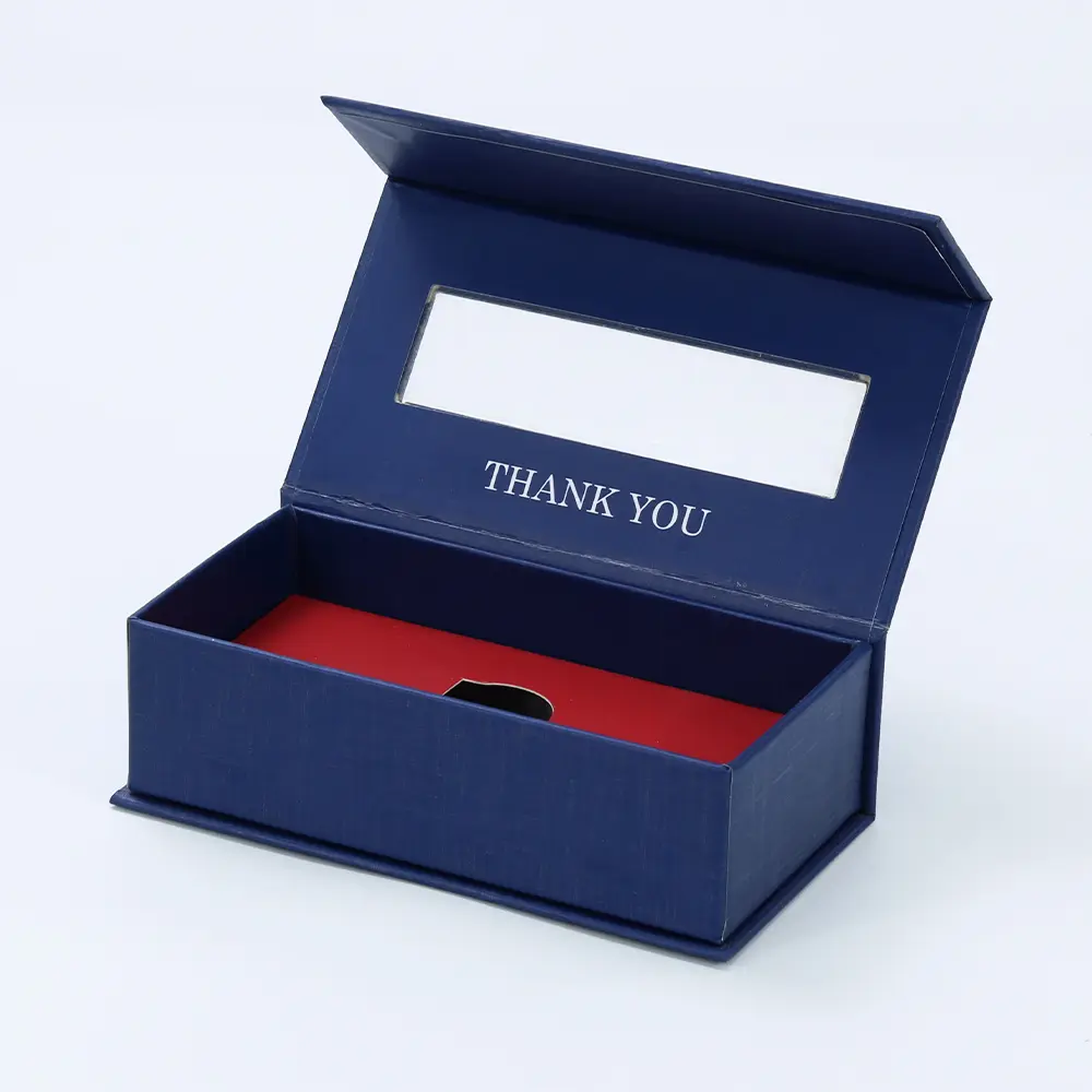 Luxury Bow Tie Packaging Gift Box With Clear Window